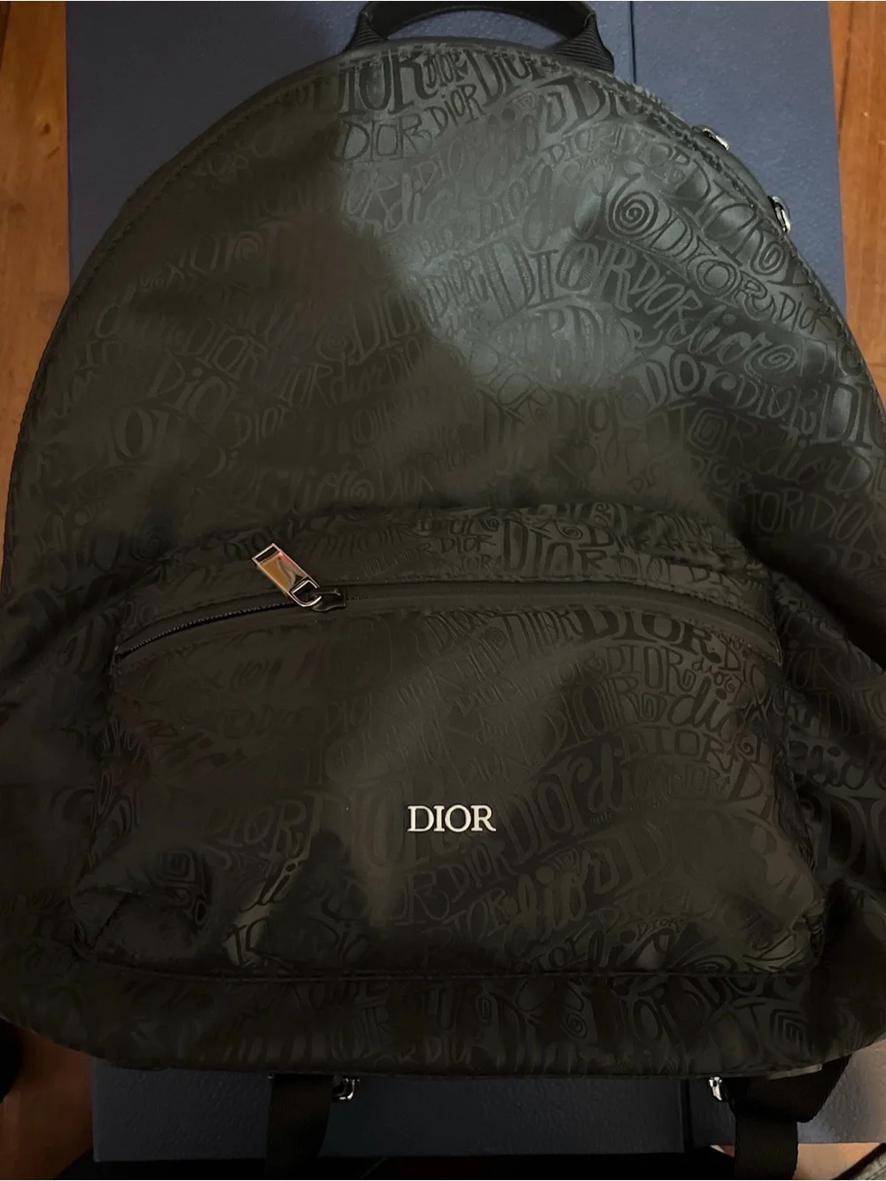Dior HOMME Backpack X Shawn Stussy Rider Script BLK Used
